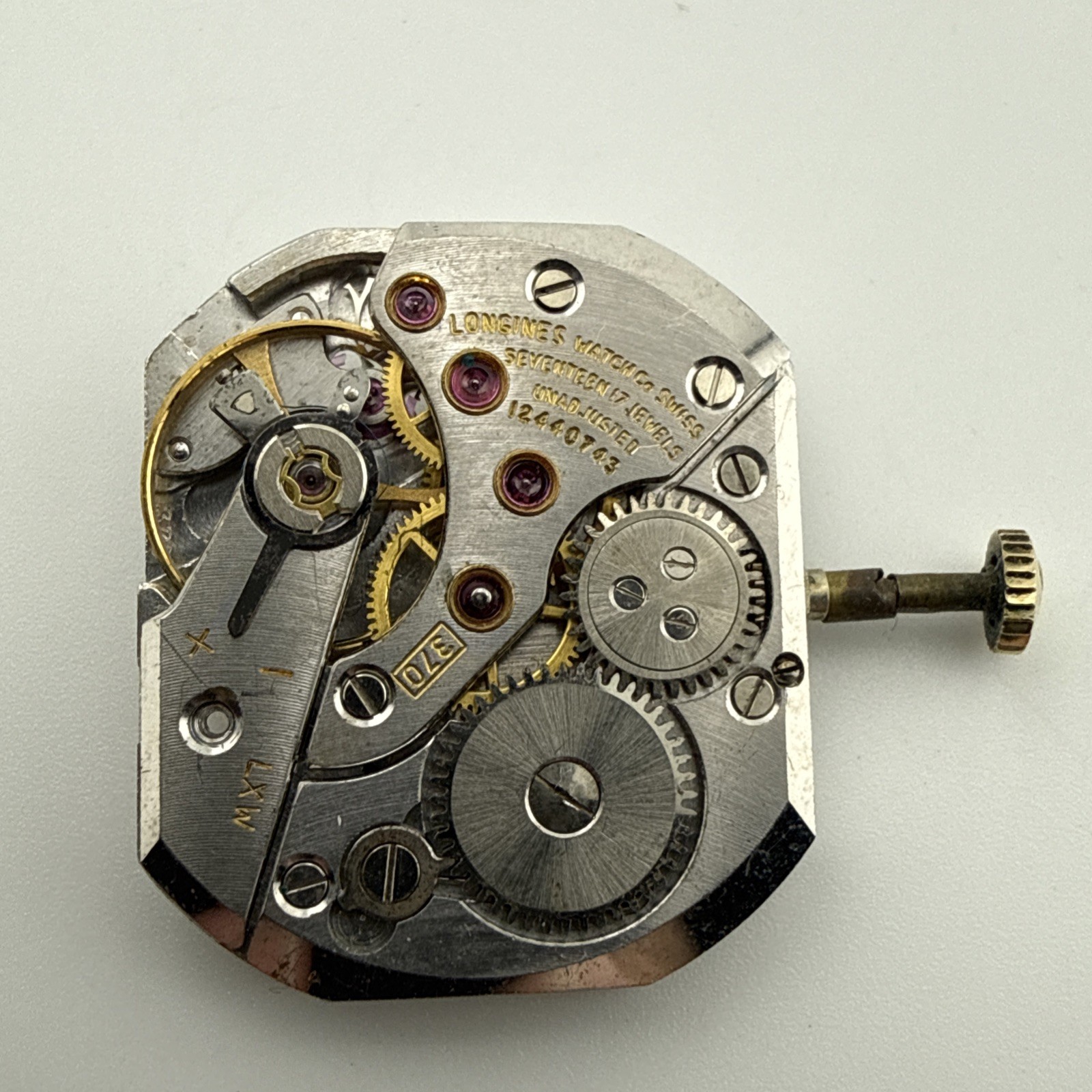 Longines 17 Jewel, cal.370 Men’s Wristwatch Movement – For Parts