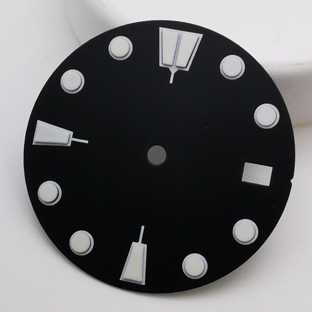 28.5mm Calendar Black orange Blue sterile Watch Parts Dial fit NH35 movement