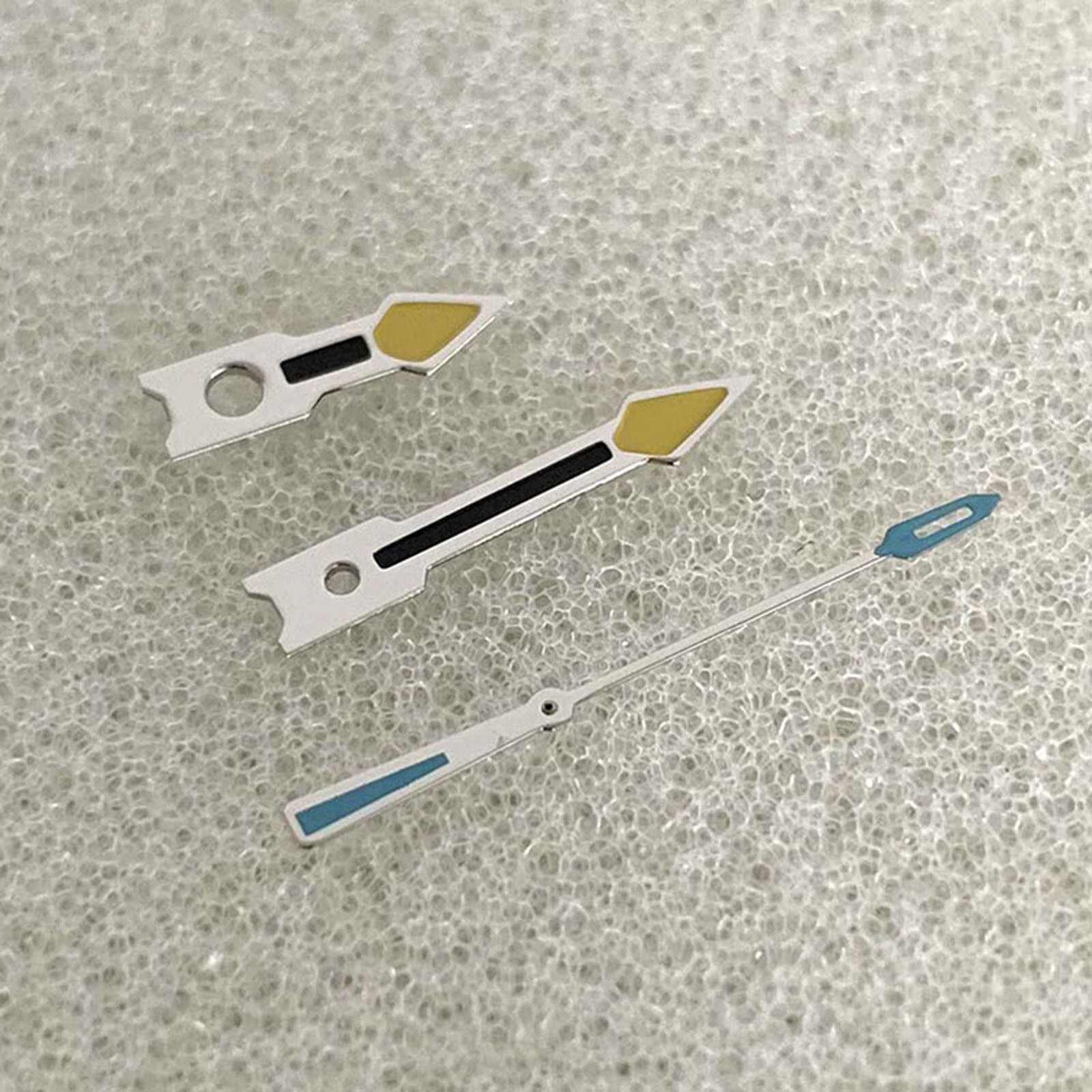 Silver Edge Black Yellow Blue watch Hands For Japan NH35/NH36/4R/7S Movement