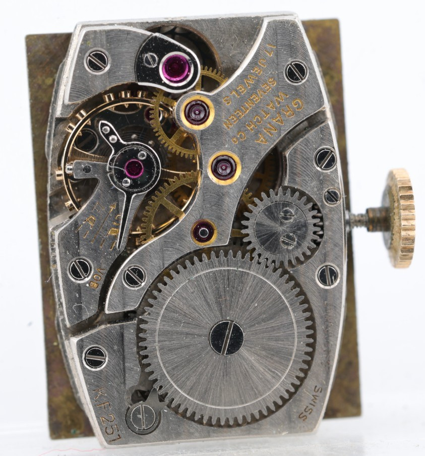 MILOS GRANA cal. K.F. 251, 17j SWISS WRIST WATCH MOVEMENT, RUNS (A16)
