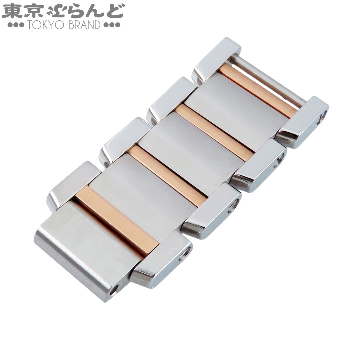 Genuine Cartier Tank Francaise Two Tone Bracelet Links 14mm 4pcs SS Rose Gold