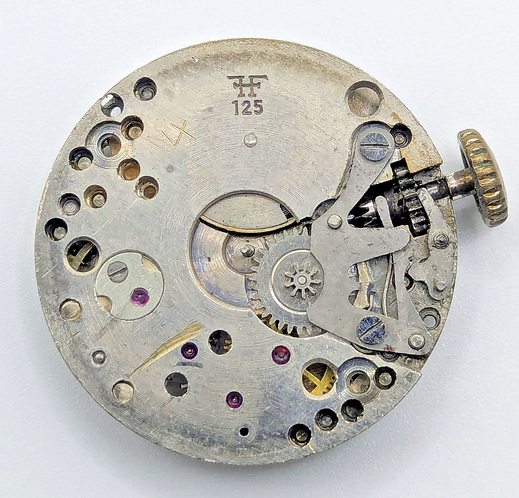 FHF 125 Manual Wind Watch Movement No Dial Swiss Made Parts Repair 22.1mm