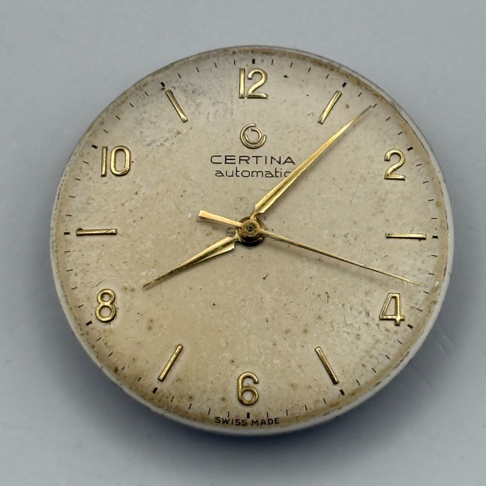 Certina 25-45 Watch Movement 23 Jewels Swiss Automatic Vintage Parts 25.9mm