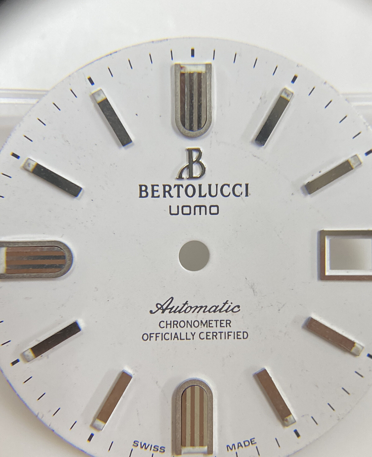 Original Bertolucci Uomo Automatic 28mm White Dial Ref: 884.55.41.10B