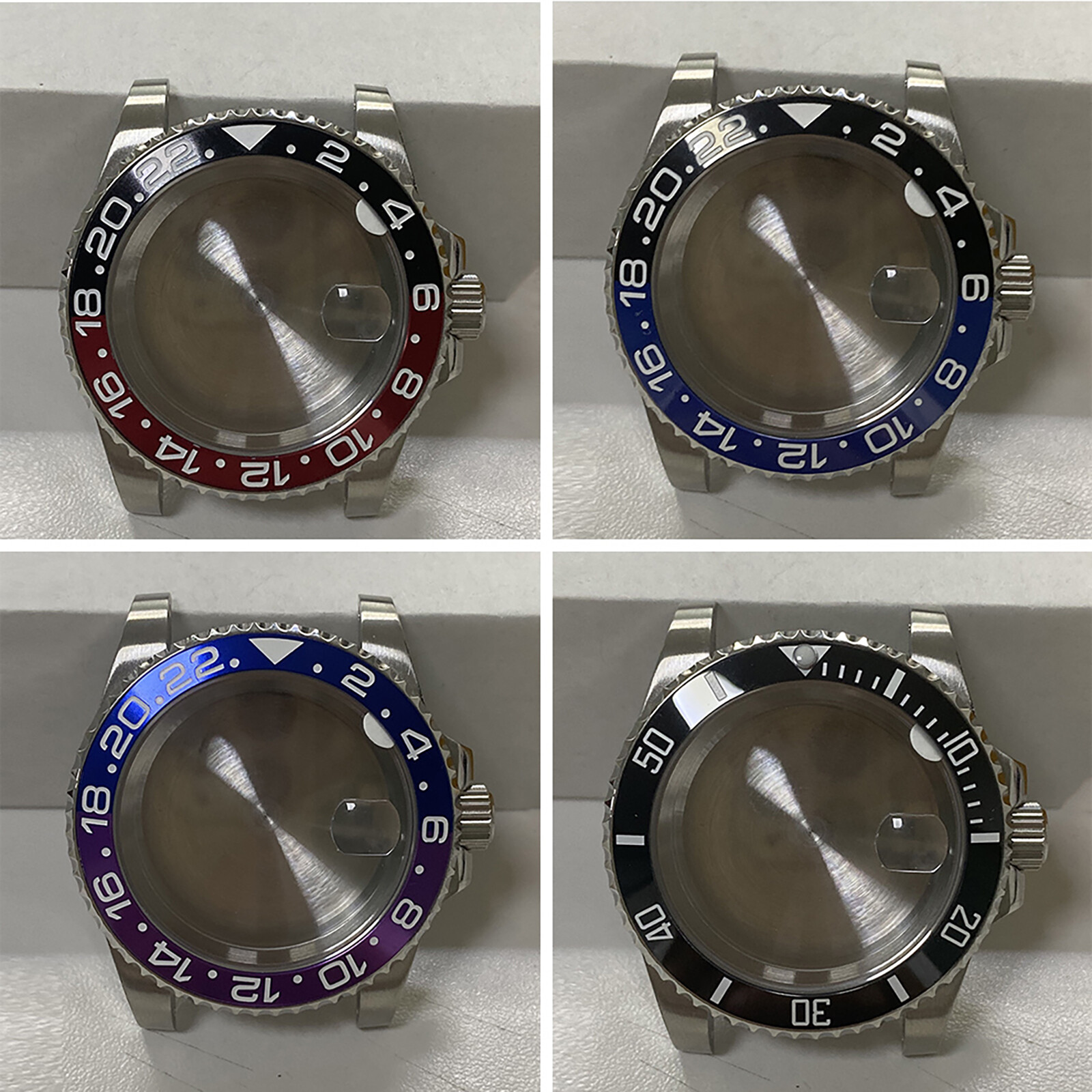 40MM Watch Bezel Case Set For Japan 8215 8200 Mingzhu 2813 3804 Movement Kit