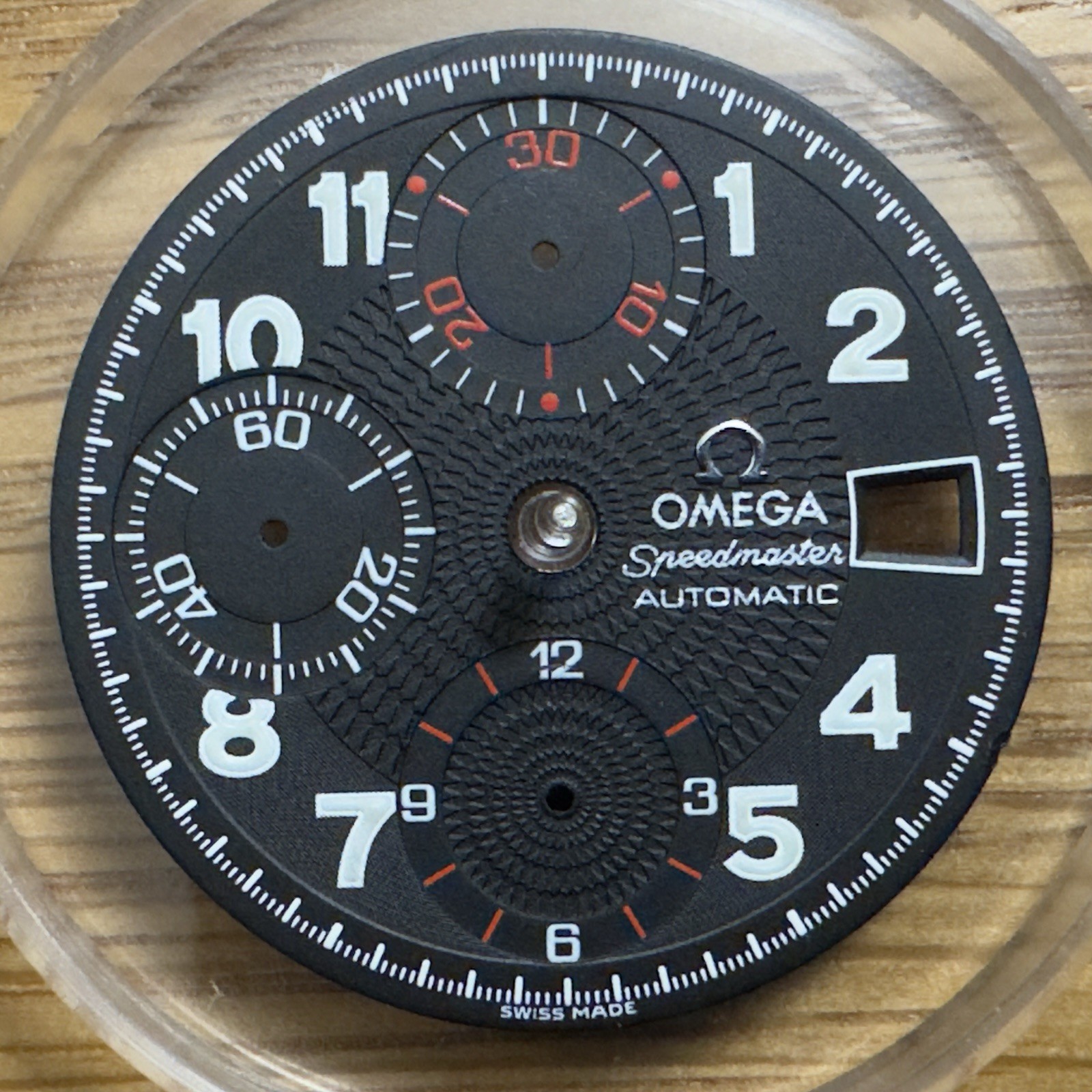 OEM Omega Speedmaster Dial 3513.53 Automatic Date Mk. 40 Used Watch Parts