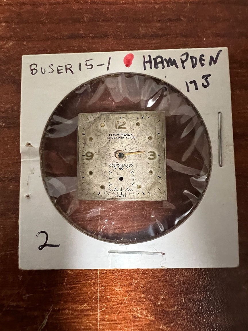 Buser Caliber 15 17J Watch Movement Branded Hampden for Parts Repair