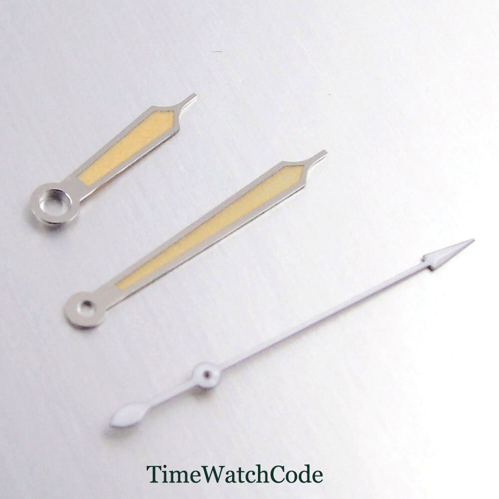 White/Yellow Watch Hands Fit For Miyota 8215 821A 8205 NH35A NH36A ETA2824 2836