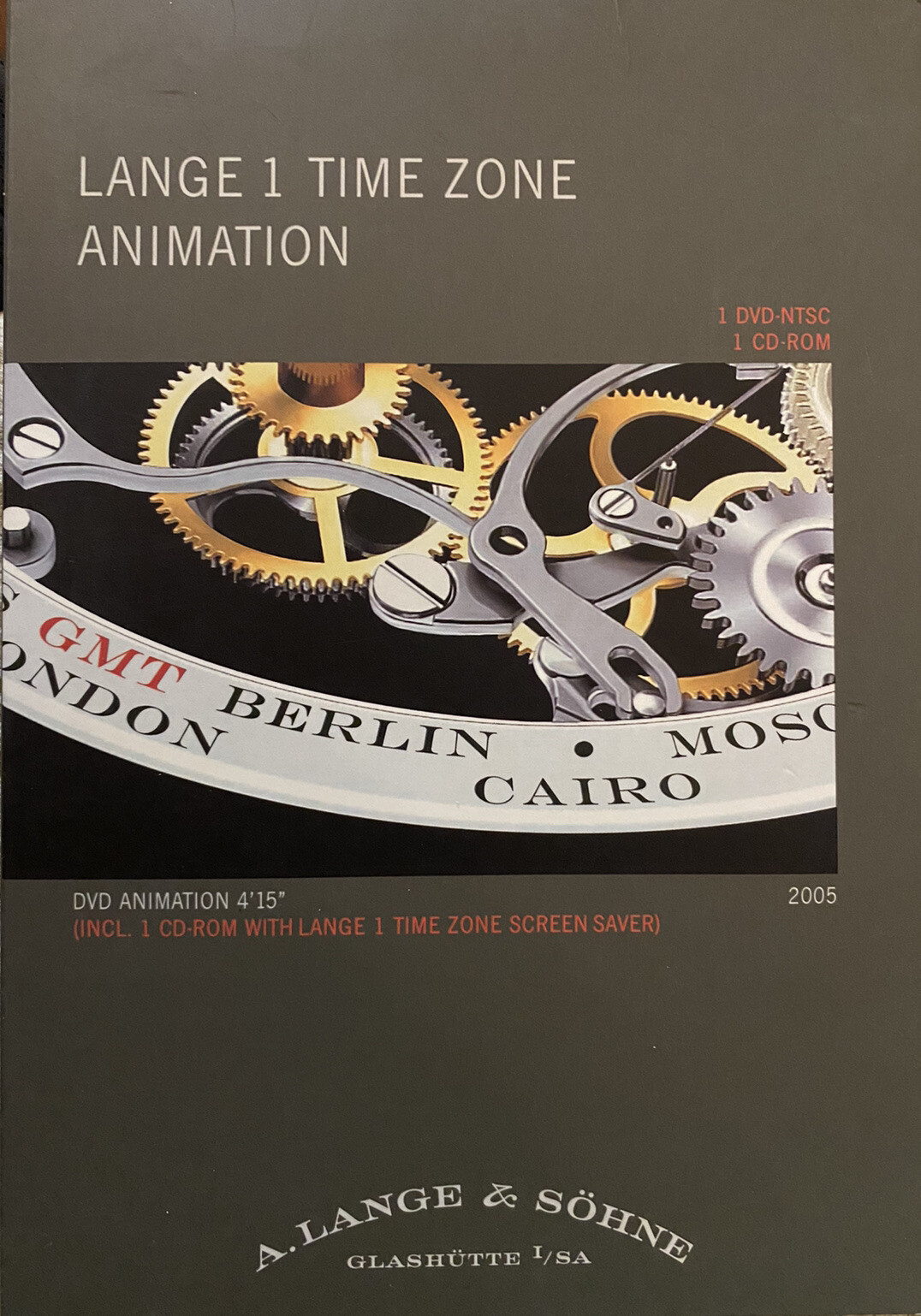 A. Lange & Sohne Collectible 2005 Lange 1 Time Zone Animation DVD’s