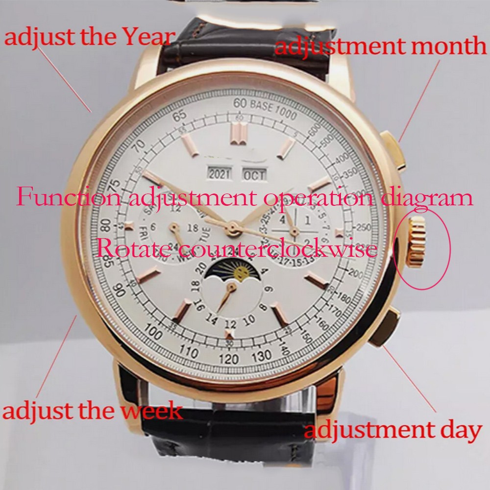 42mm Men’s Watch Parts Sterile Watch Case Dial Hands with ST1655 movement