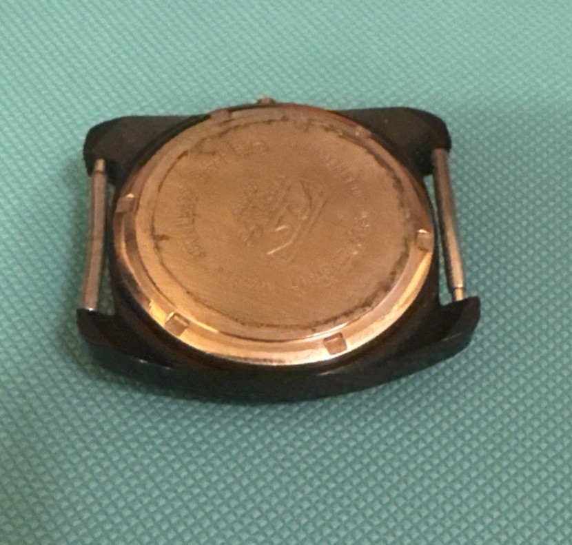 NOS 1970s TECHNOS Black 20585 974 Men’s Watch Case 31.5mm & Crystal Watch Maker