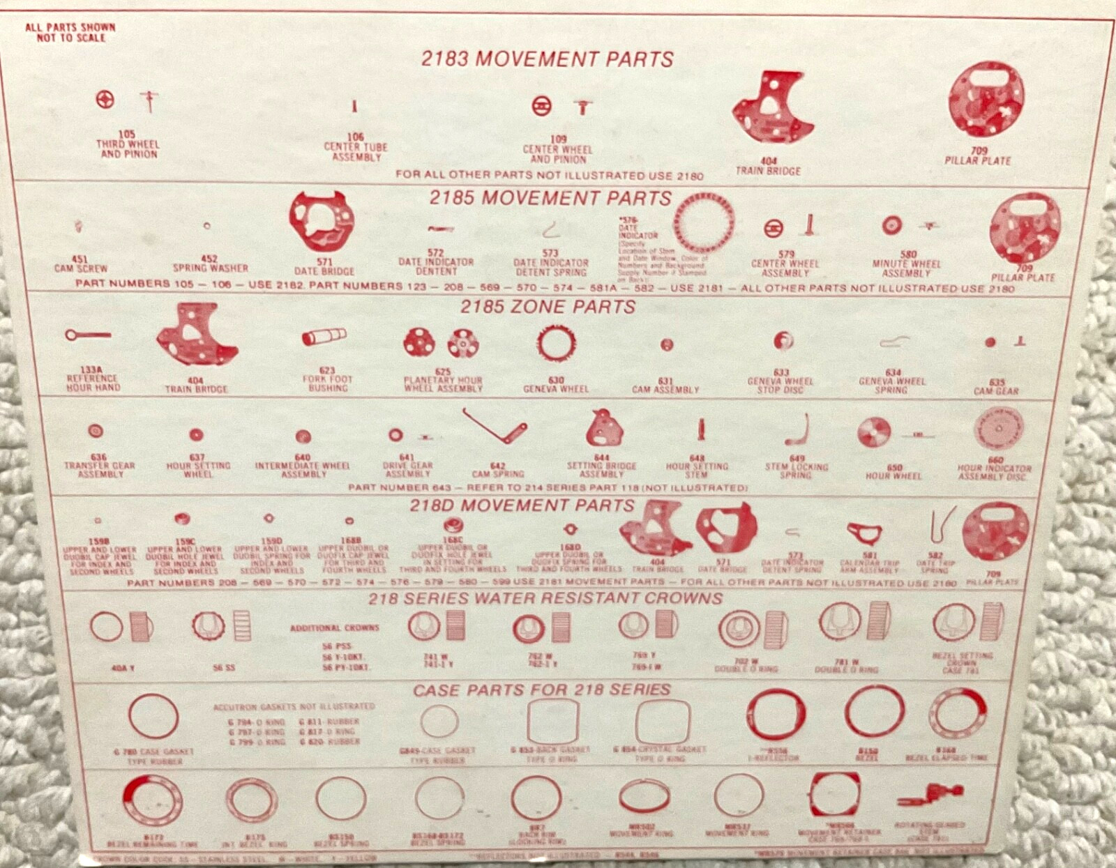 Bulova Accutron 218 parts – individualized – All Reasonably Priced!