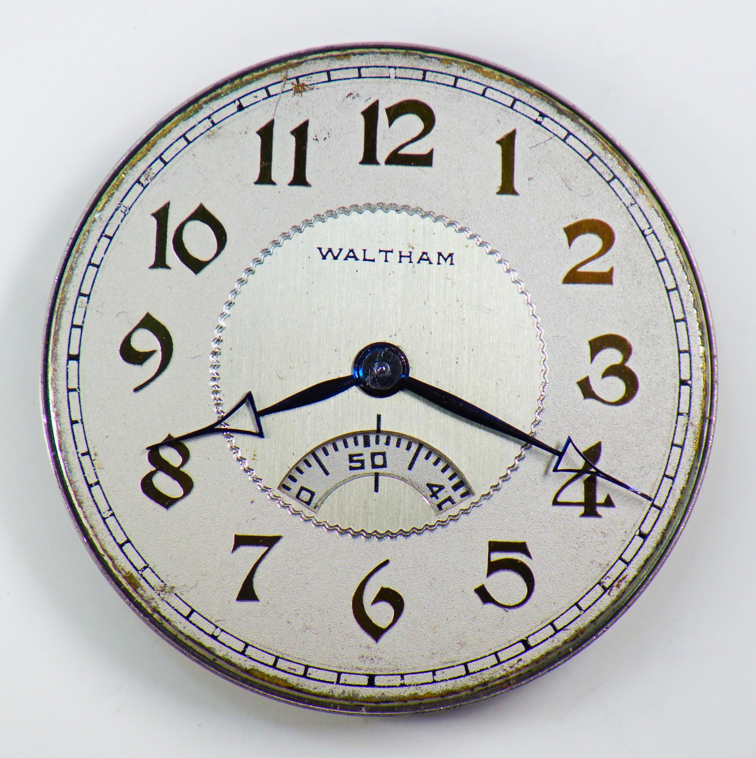 Waltham Secometer, Riverside, 21 Jewels Gold Settings Runs, Art Deco