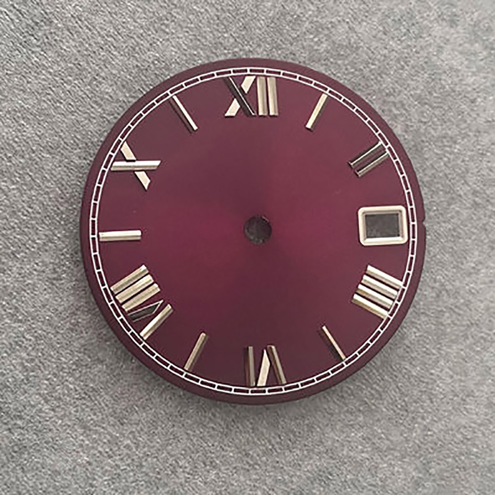For NH35/36/4R/7S Movement Sun Grain Roman Scale Real Nail Dial 28.5MM