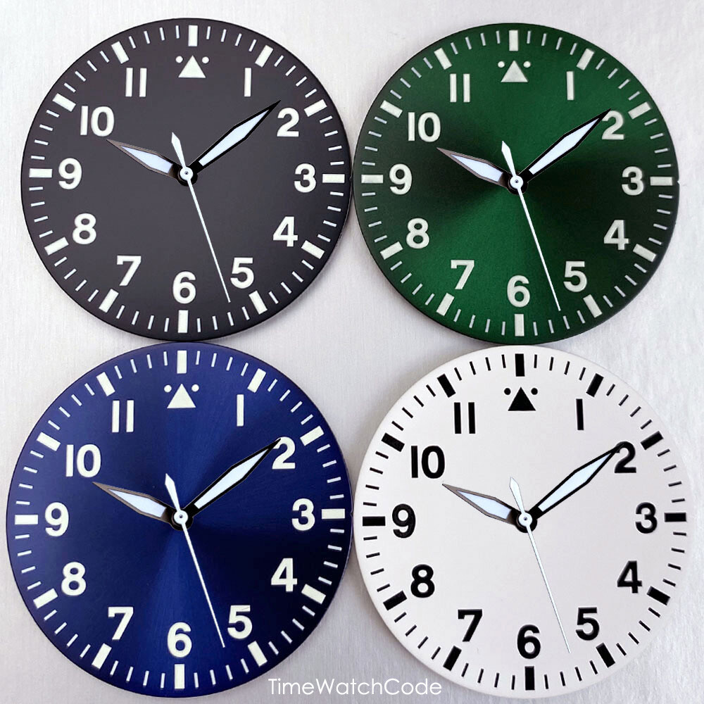 NH35 Pilot Watch Case 43mm for NH36 NH38 PT5000 ETA2824 Sapphire 200M Waterproof