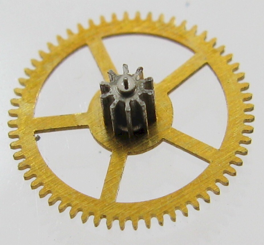 Poljot 3133 chronograph watch movement part 3rd. wheel #210 short pivots