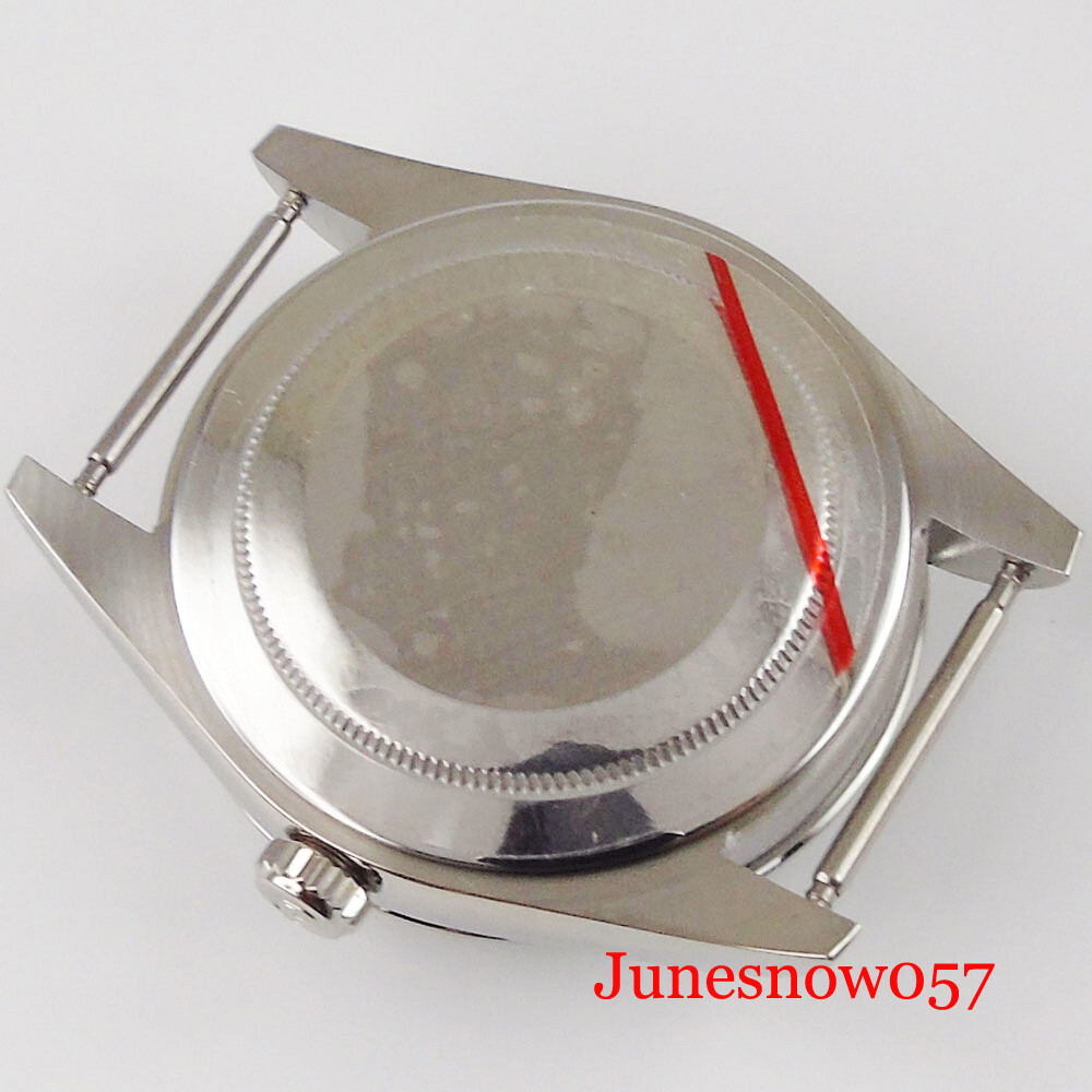 Polished Two Tone Gold Wristwatch Case for ETA2836 MIYOTA 8215 Sapphire Glass