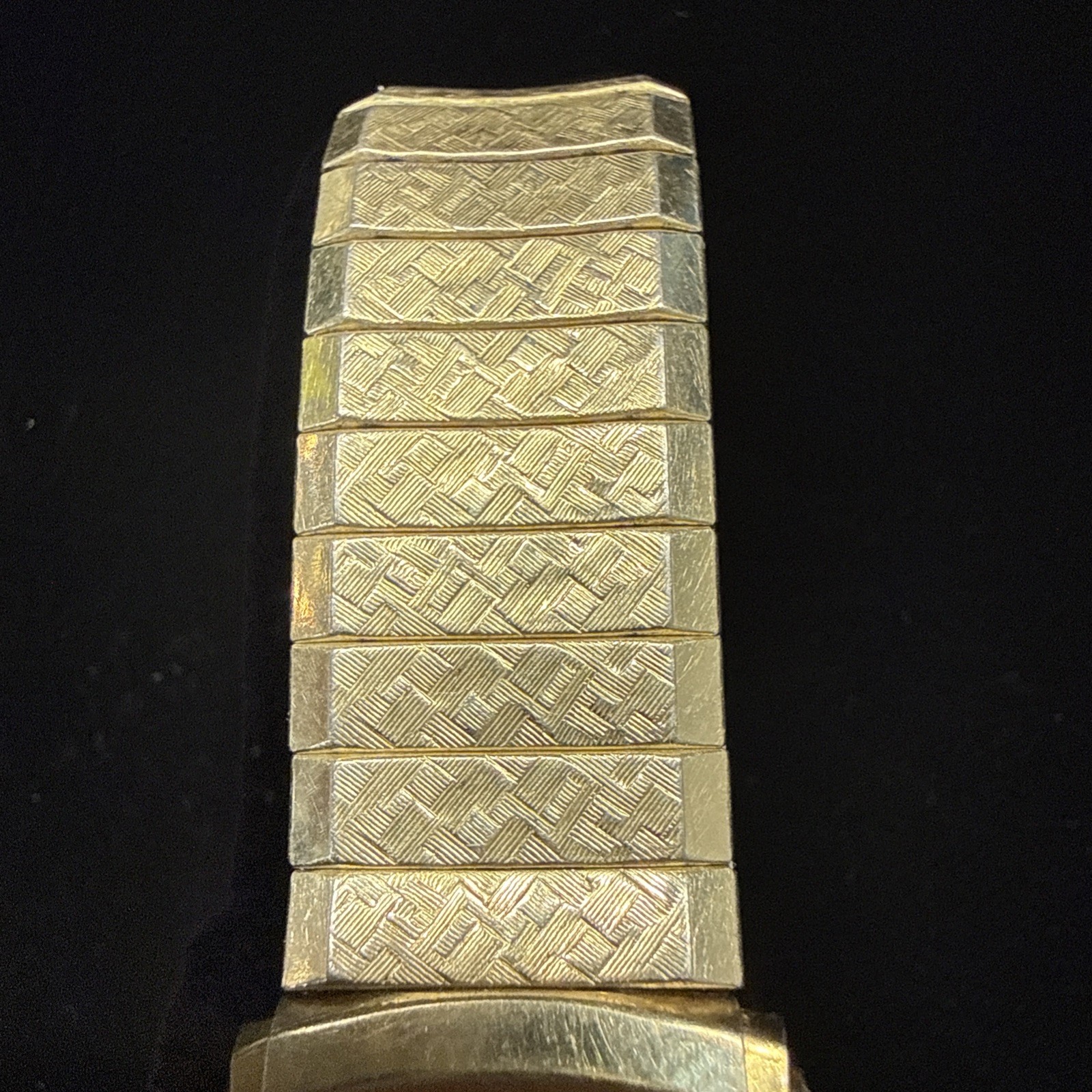 Men’s JAZ Paris France Rectangle Date Watch With Speidel Bracelet Running