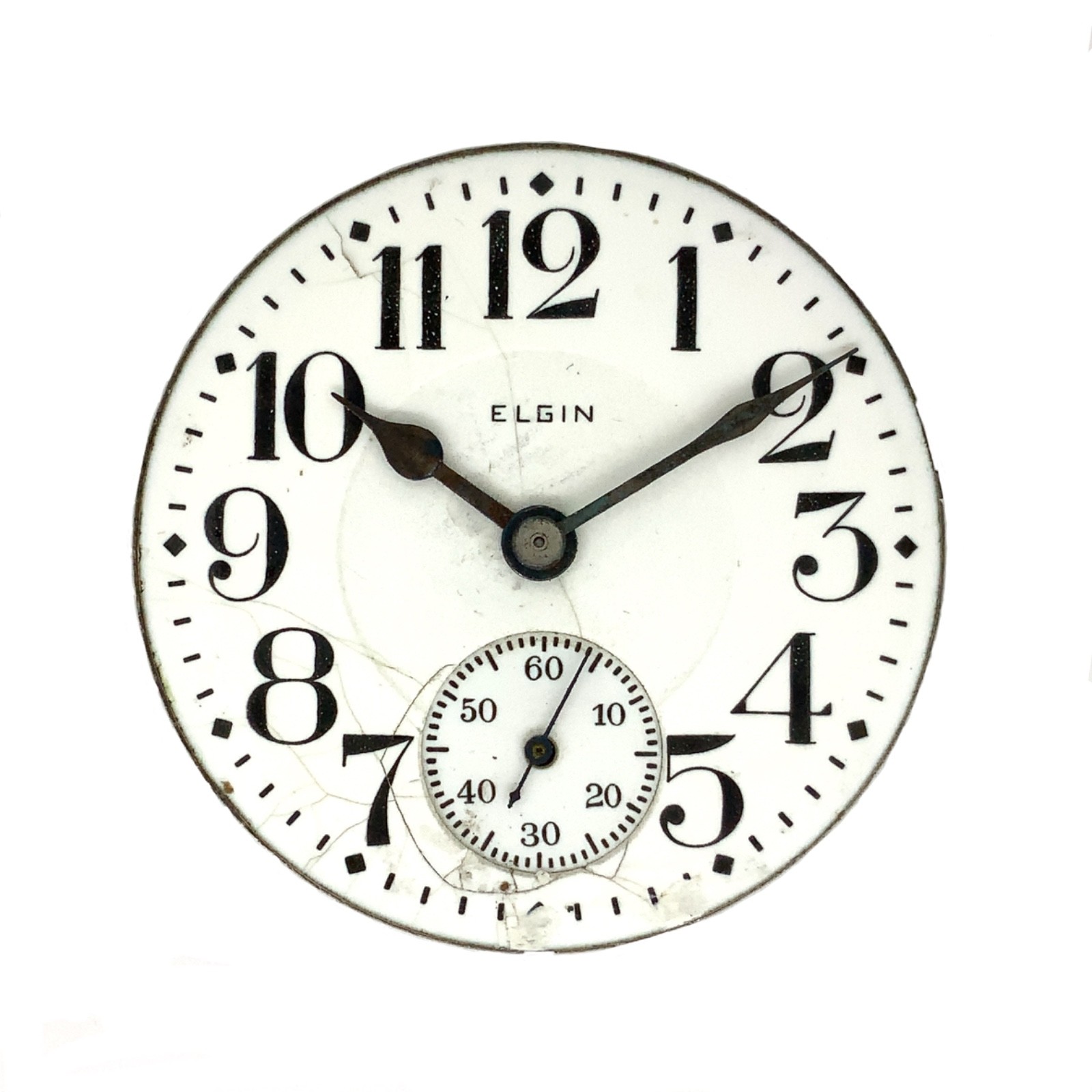 1928 Elgin, Model 7, Grade 387, 16s, 17J, Pocket Watch Movement – RUNS