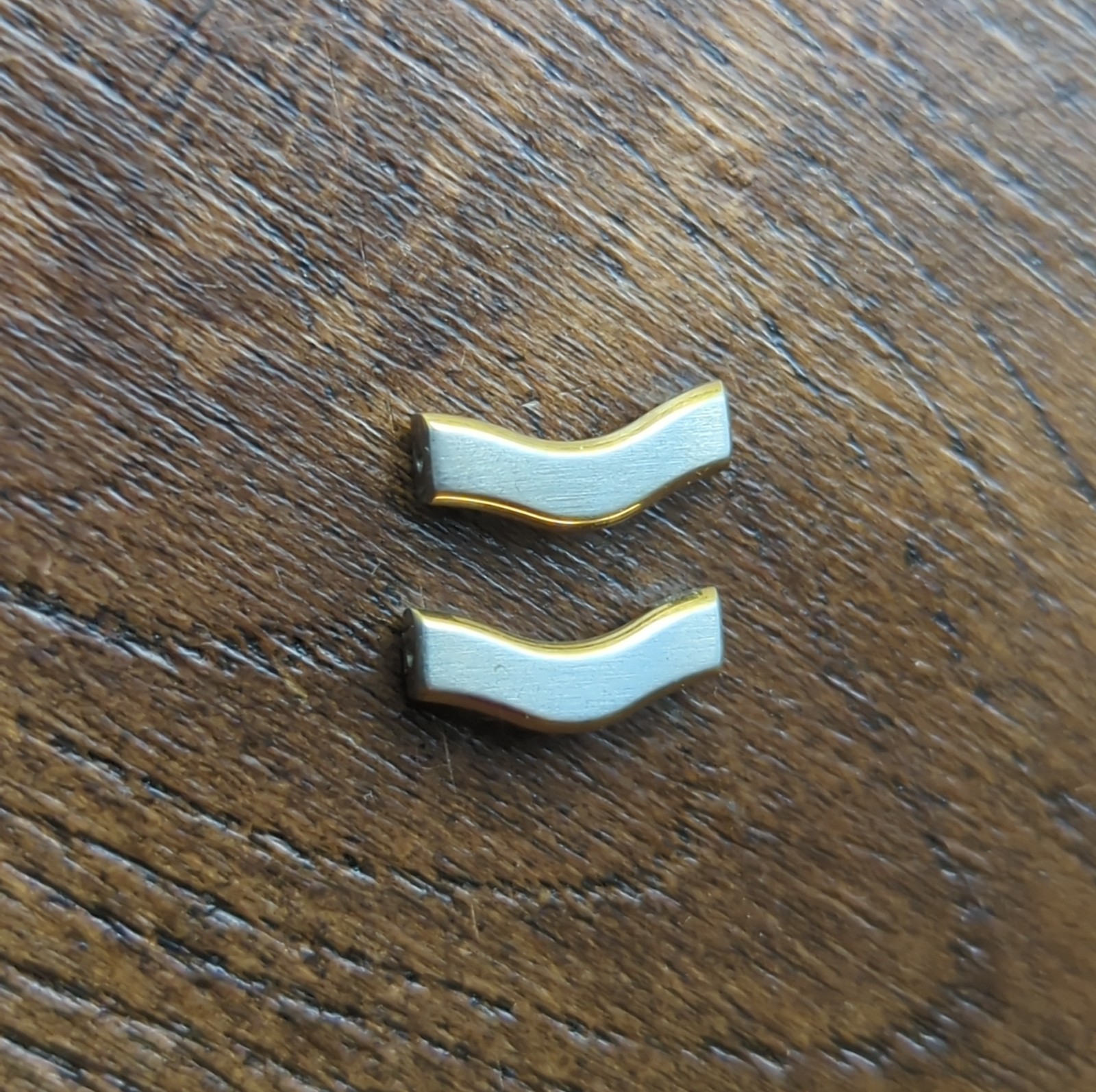 2 x Ebel 12mm Classic Wave Ladies Watch Bracelet Links (No Screw/Pins) (BT69)