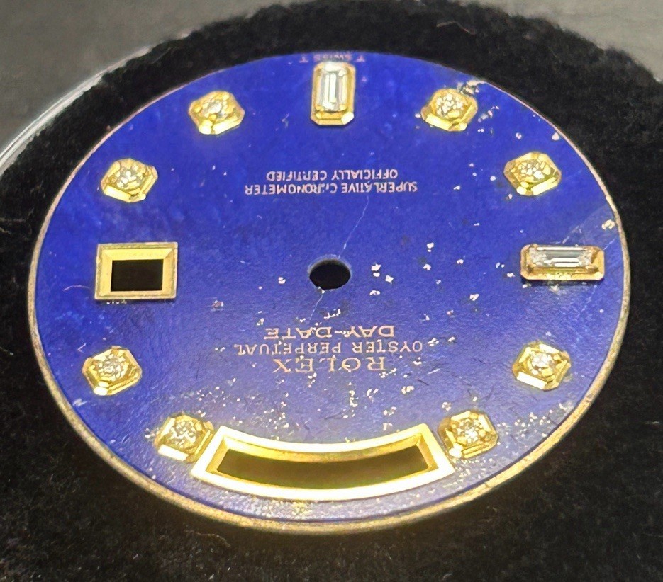 Rolex Quickset President Custom Lapis Baguette Diamond Dial For 18038-118238