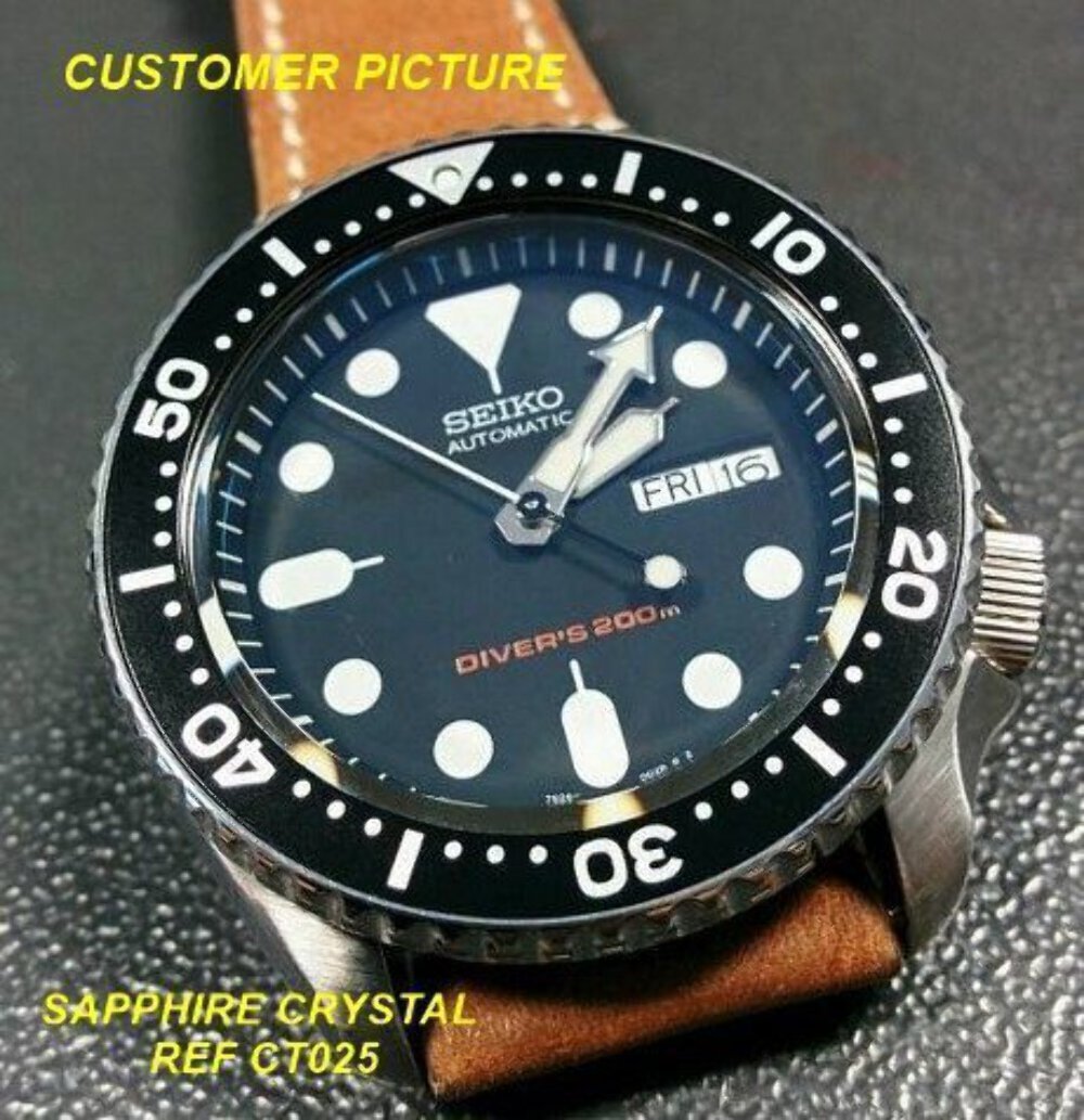 Watch Crystal Only for SKX007/SRPD Flat Sapphire Crystal – CT025
