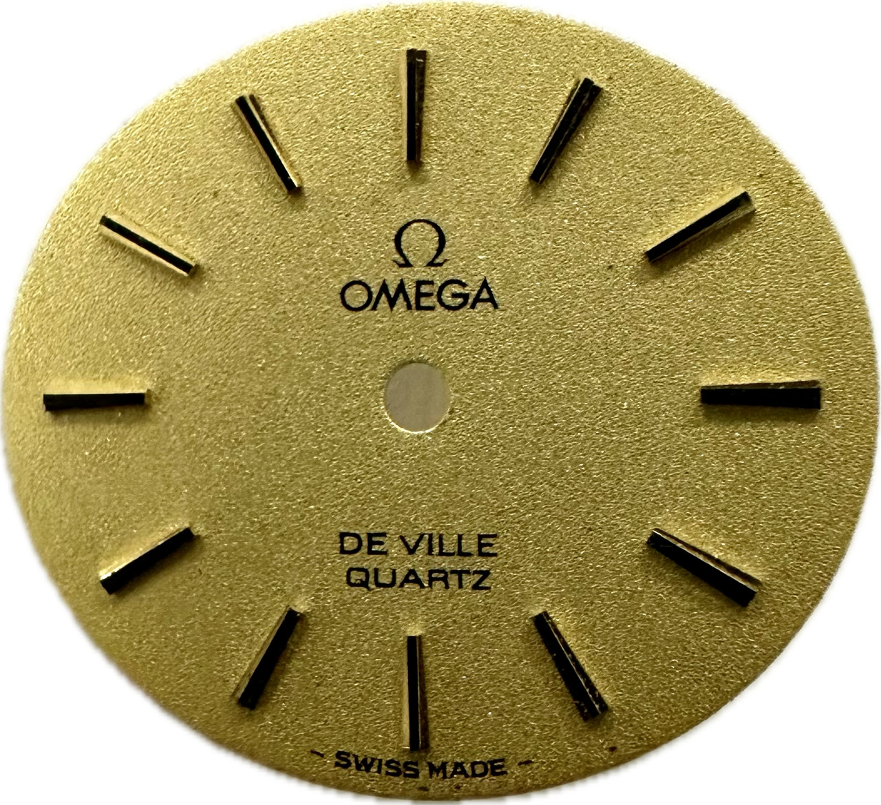 Omega De Ville Quartz Gold Dial 18.00 X 20.00 mm Genuine Used RB