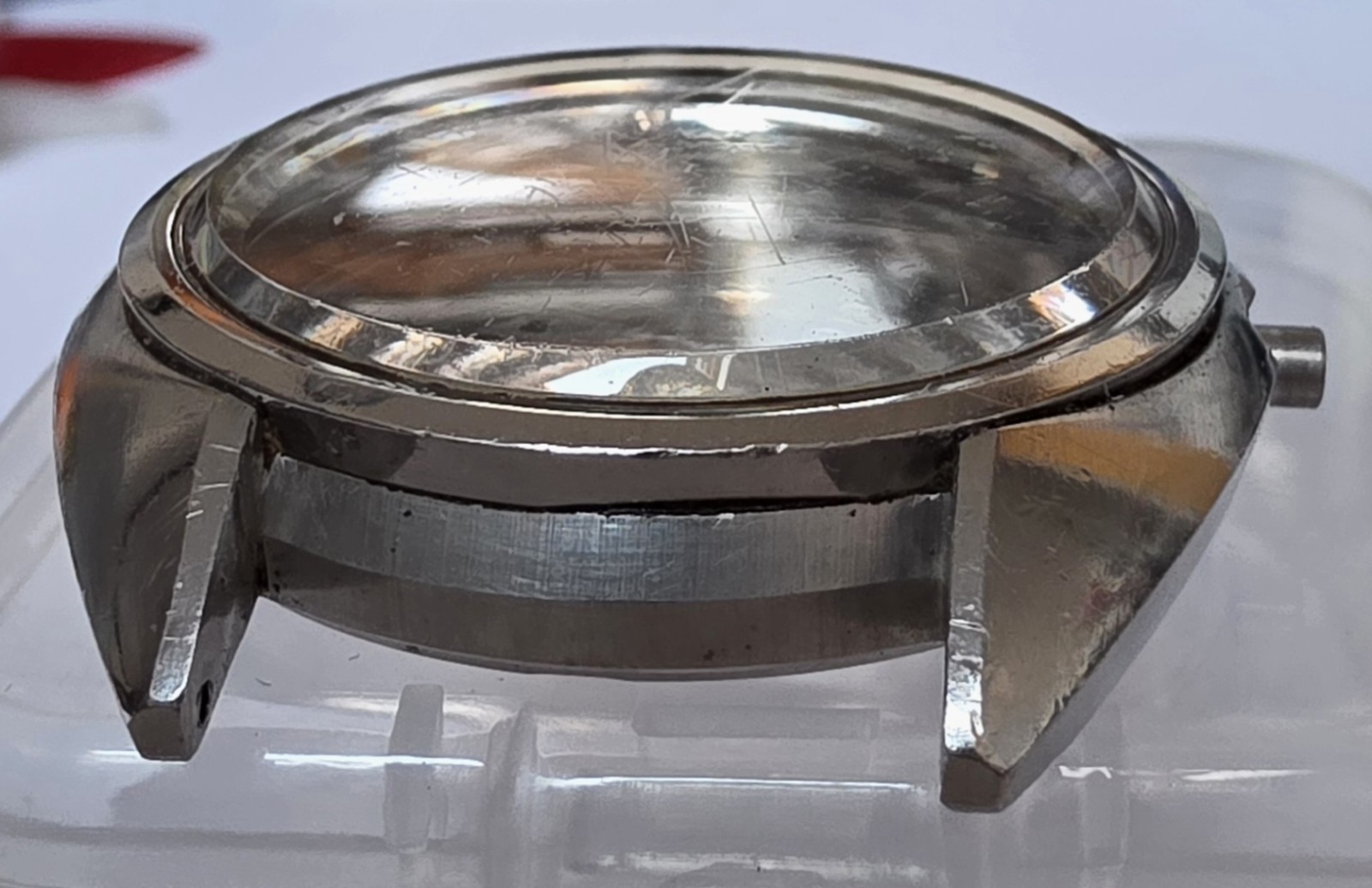 King Seiko 4502-7010 Case, Dial, Caseback and Crown and Stem.
