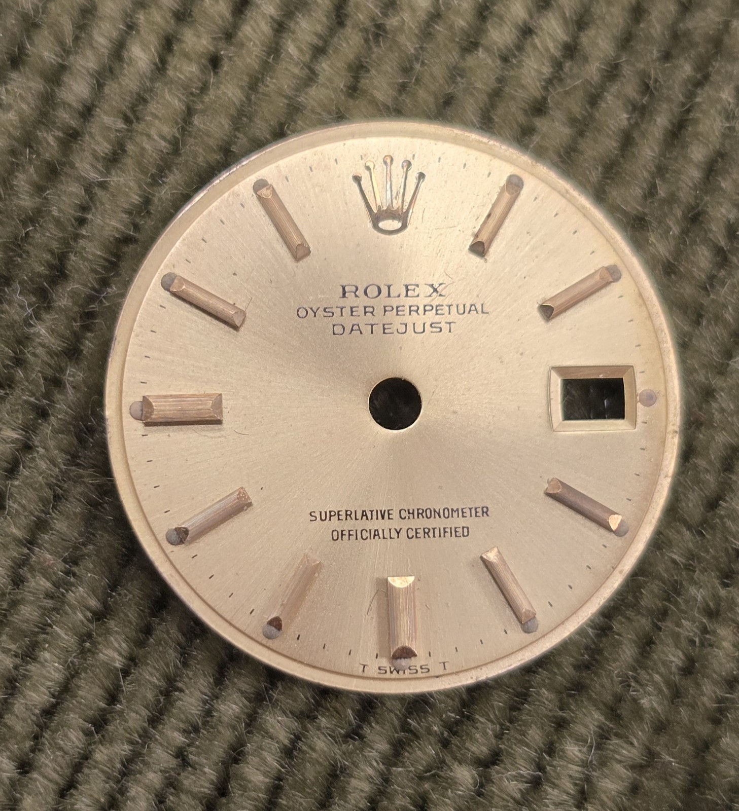 Genuine Rolex Datejust Dial 20mm Champagne Gold Dial Vintage Oyster Perpetual