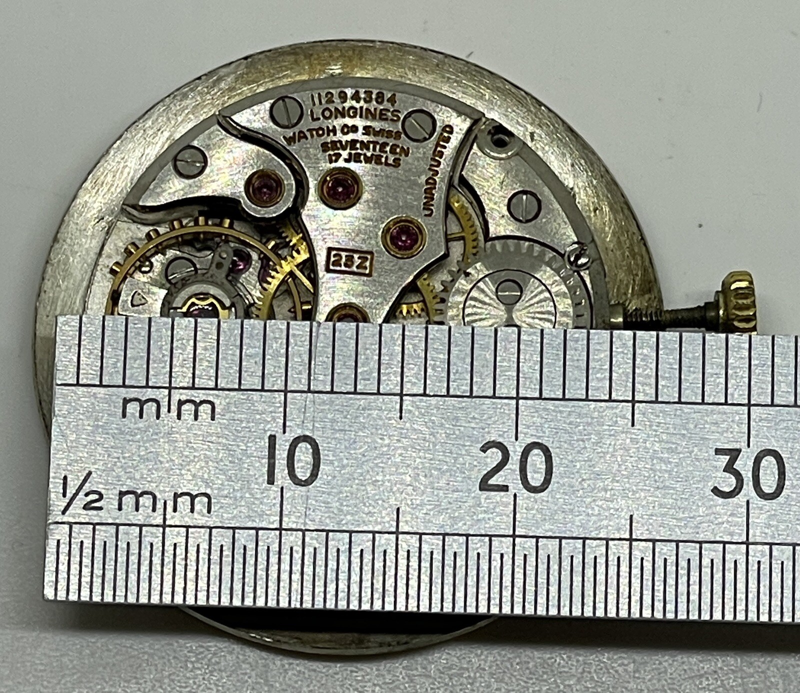 LONGINES 23Z MOVEMENT 17 Jewels Swiss Does Not Run