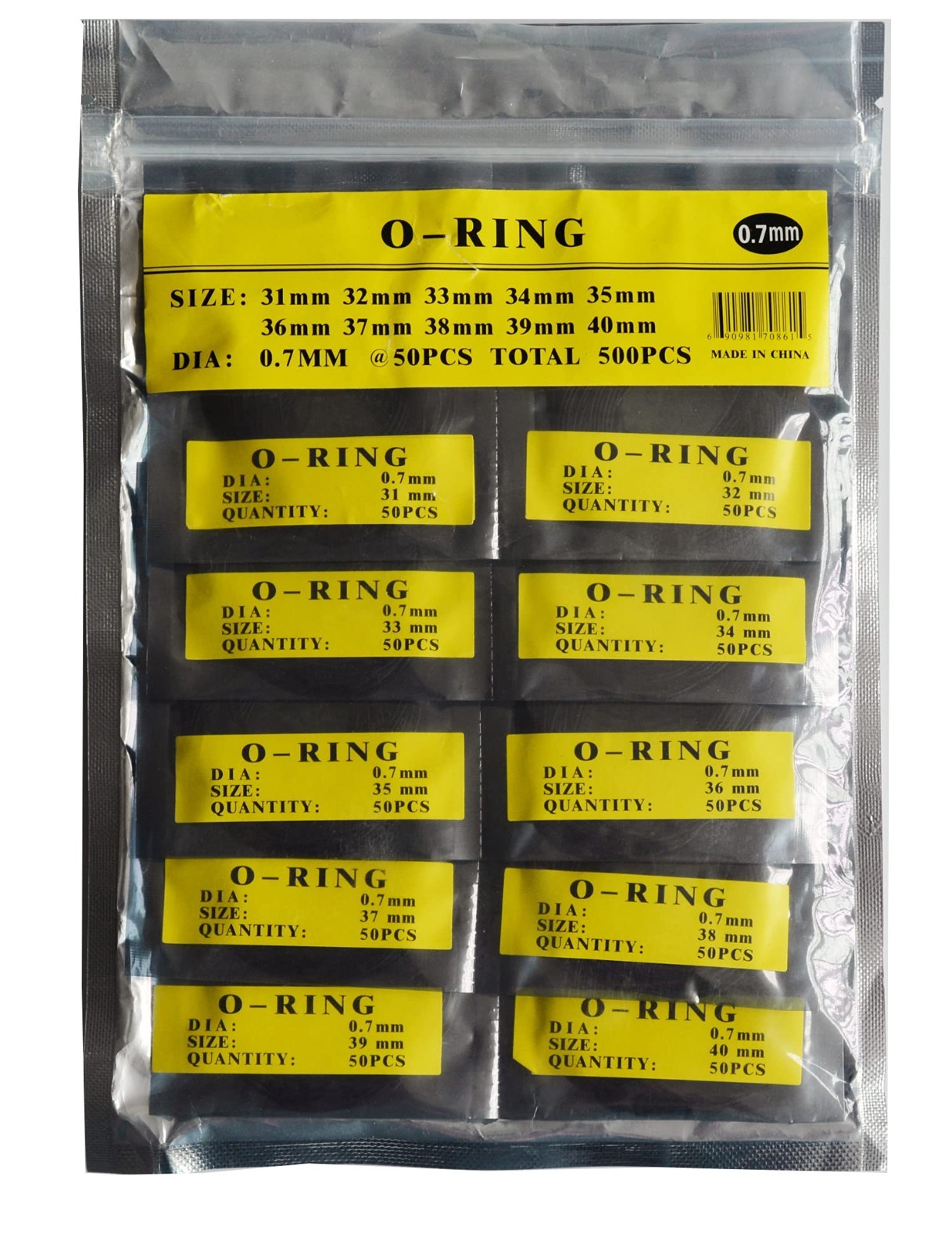 Watch O-Ring Back Gasket Rubber Seal Washers Set – Replacement Kit for 31-40MM