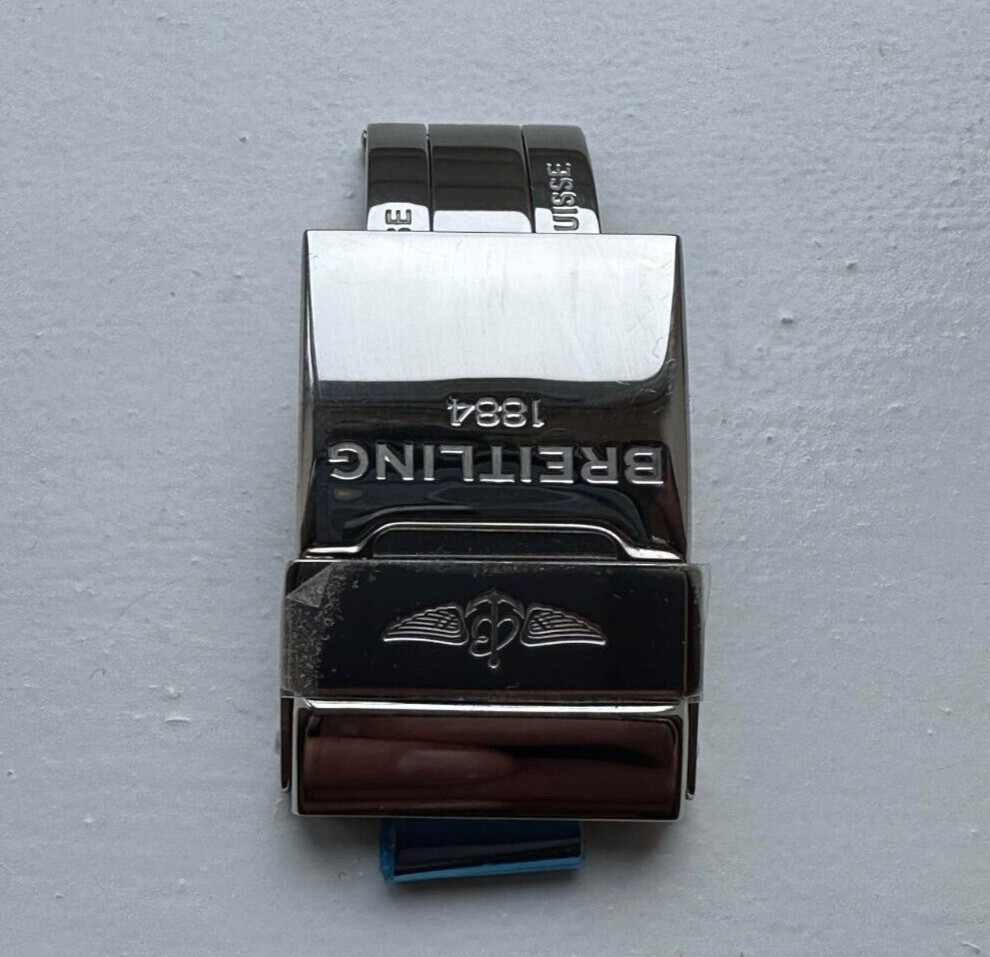 Genuine Original Breitling Deployment Deployant Clasp Buckle Bracelet Steel 20mm