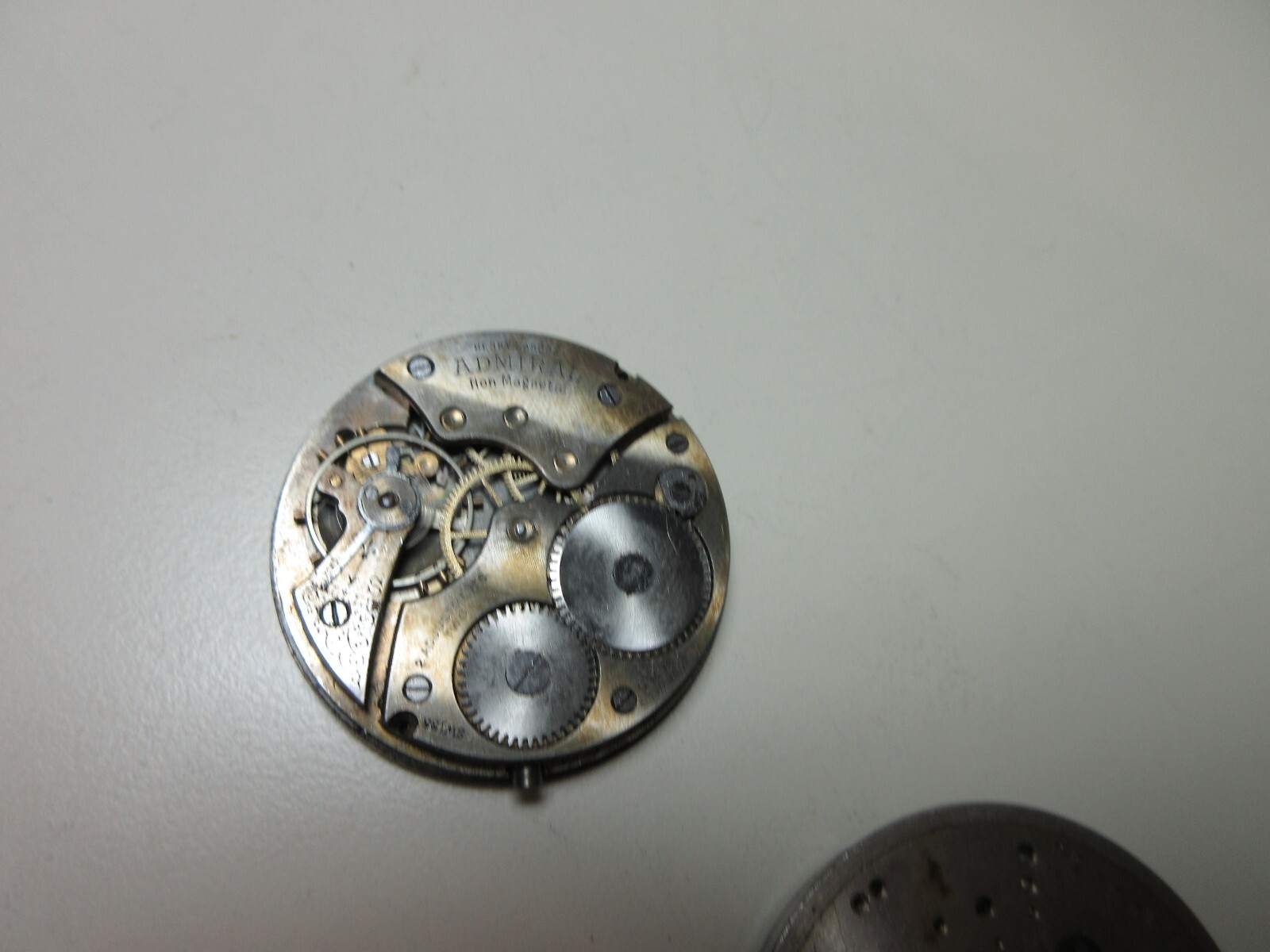 VINTAGE LOT ADMIRAL POCKET WATCH MOVEMENTS WATCHMAKER REPLACEMENT PARTS #32