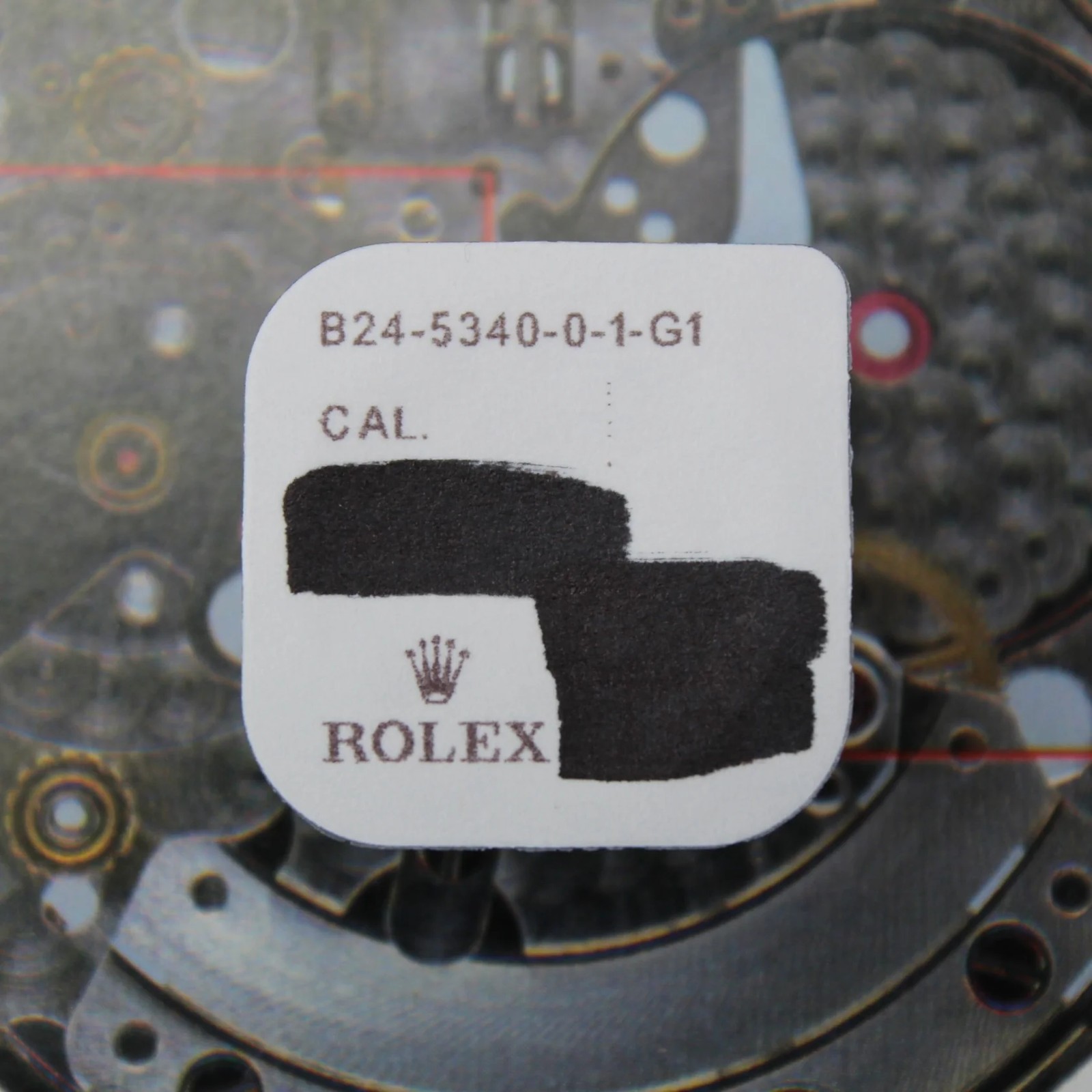 NEW Rolex 24-5340-0 Original Tube x 605 532 Steel Crown Blister