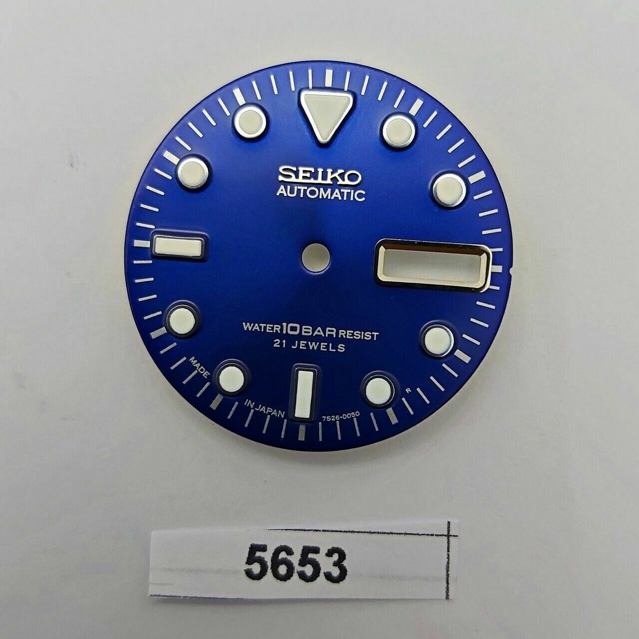 SEIKO SUNBURST DIAL 7S26 0050 10 BAR DIVERS WATCH LIGHT BLUE VERSION LUMES 5653