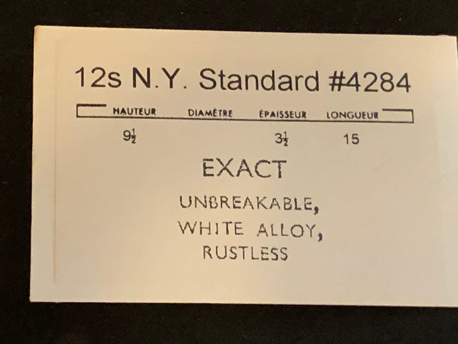 N.Y. Standard 12s Mainspring #4284 (EXACT) – Alloy