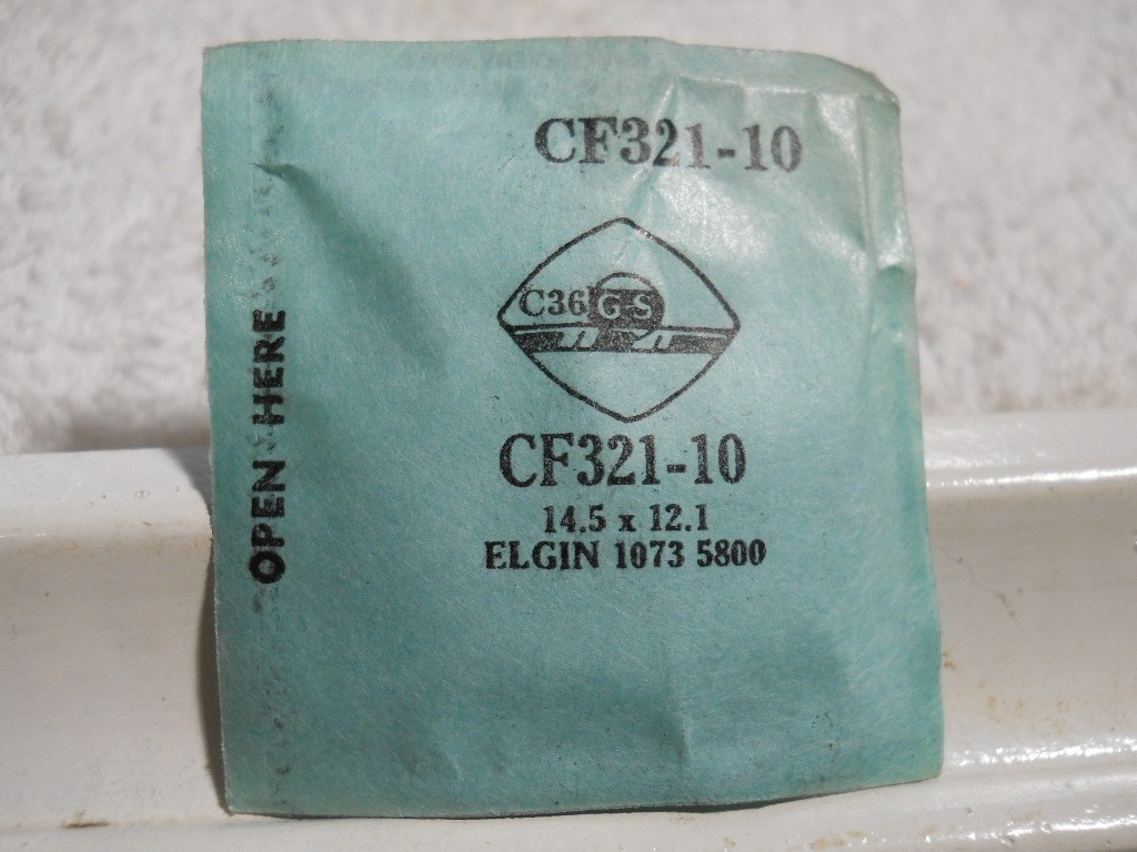 GS CF321-10 Watch Crystal For Elgin 1073 5800 – 14.5 x 12.1 mm Replacement Part