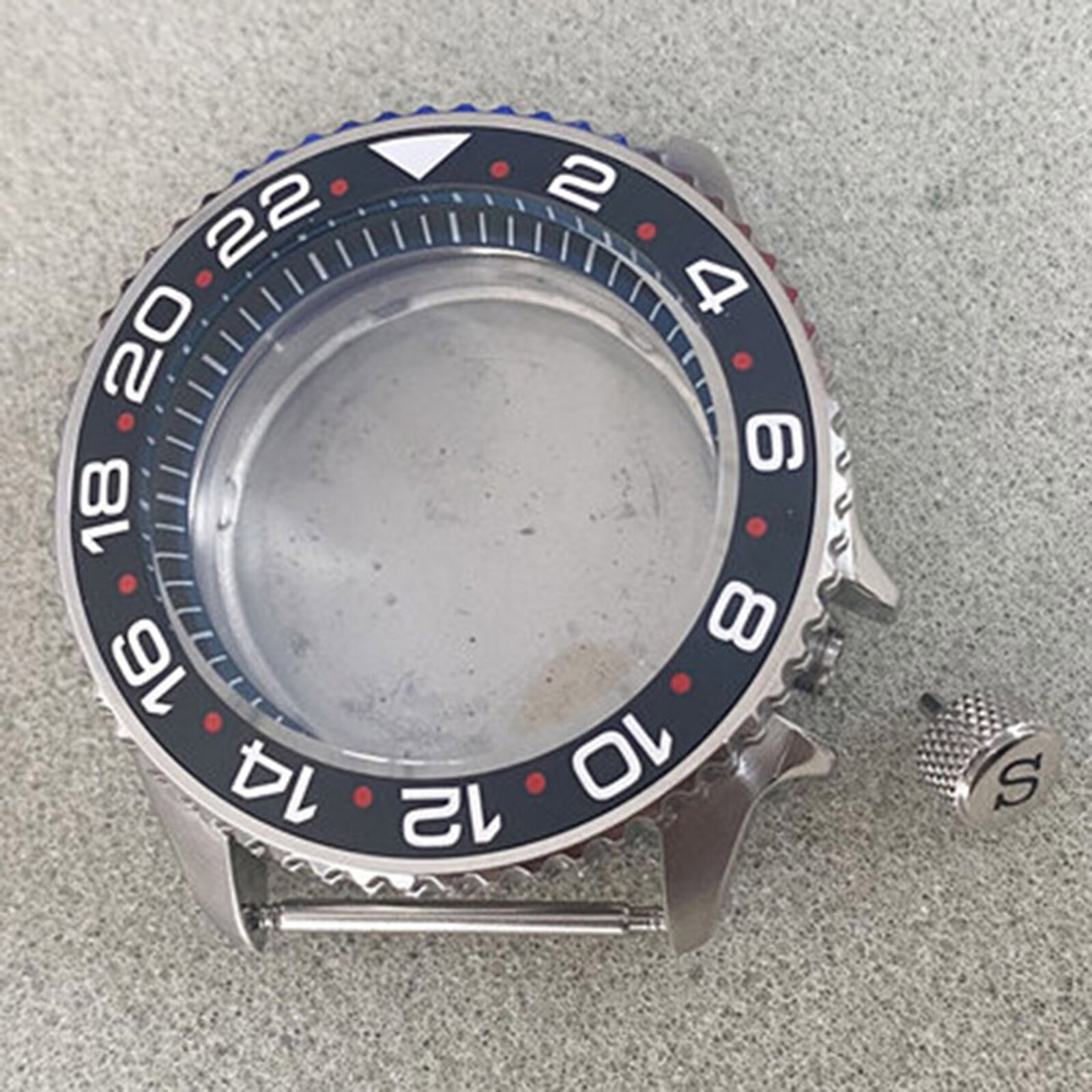 41.5MM Black Inner Shadow Watch Case Mineral Glass for SKX007 NH35/NH36 Movement