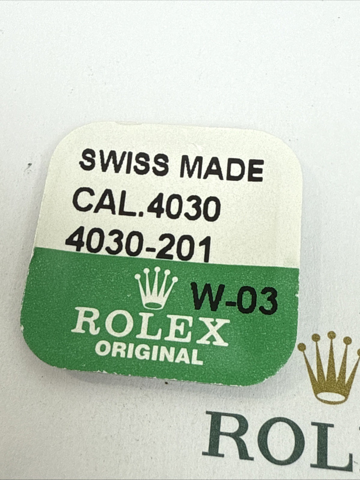 GENUINE Authentic Rolex 4030 201 Stem 3 Pcs Together , New Sealed