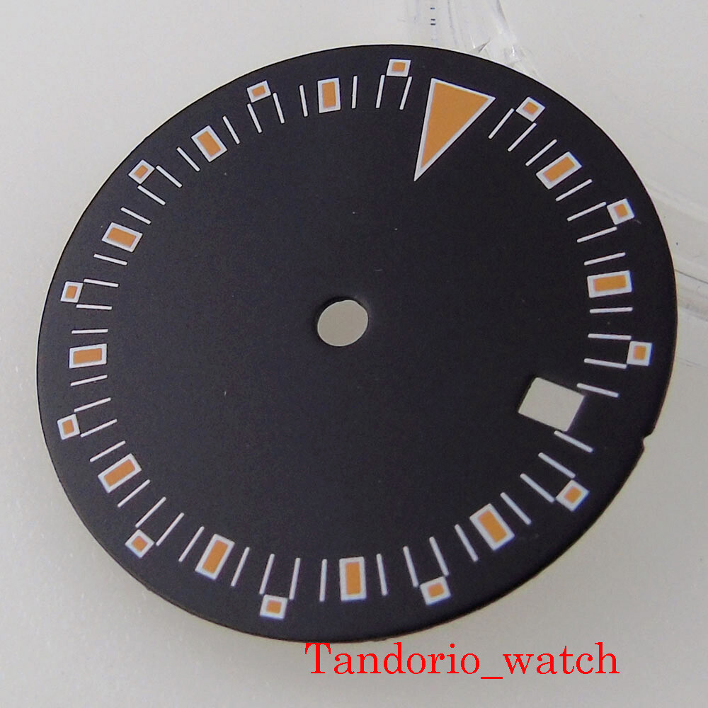29/30.3mm Black White Sterile Watch Dial Face For MIYOTA 8215 821A DG Movement