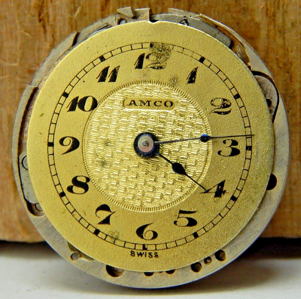Vintage Cretet watch co 10 jewel 1 adjustment 8/0 size pocket watch movement