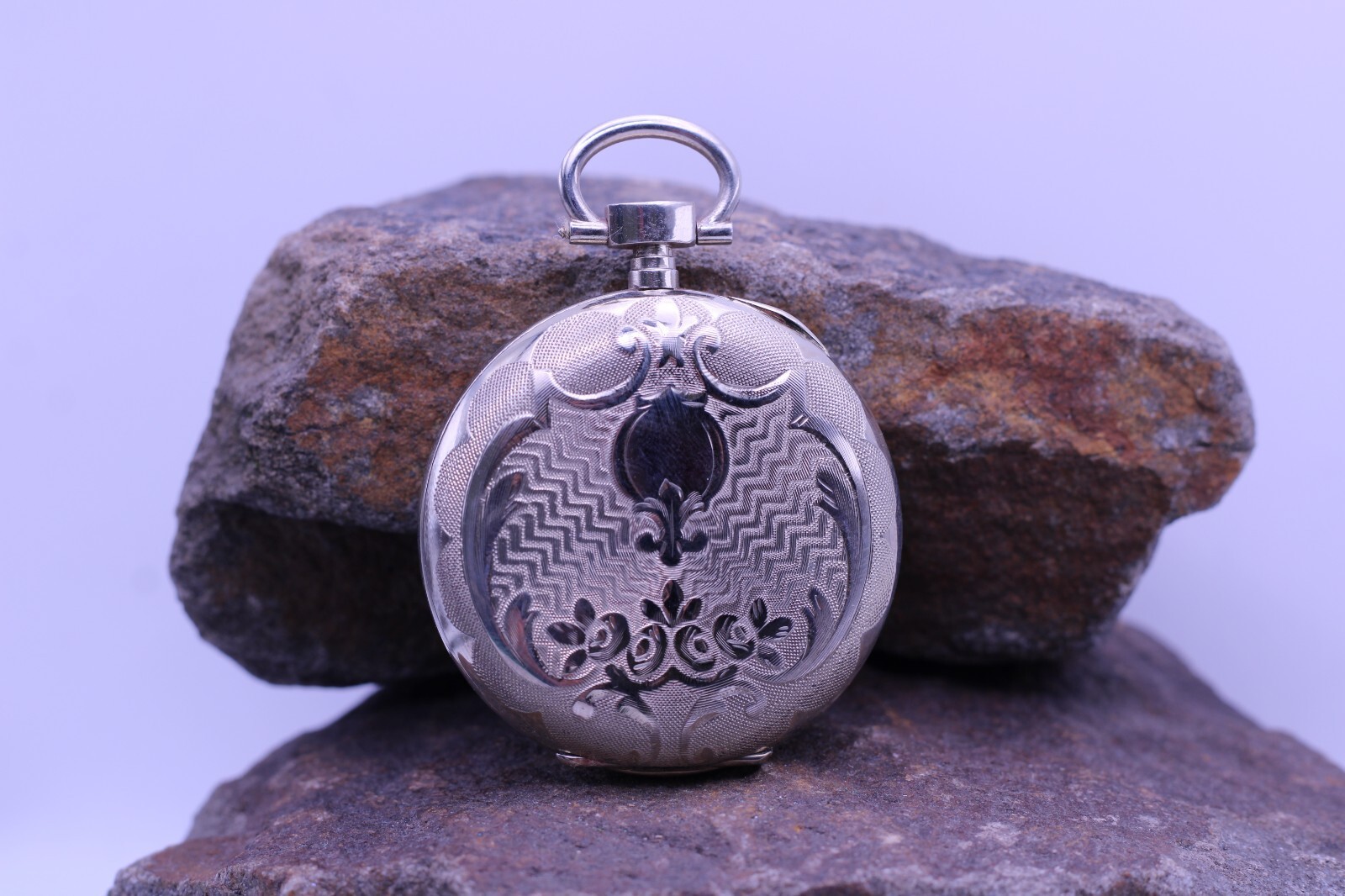 FPF DEPOSIT ARGENTAN KEYWIND SWISS NOS POCKET WATCH CASE 45.9mm (DL)
