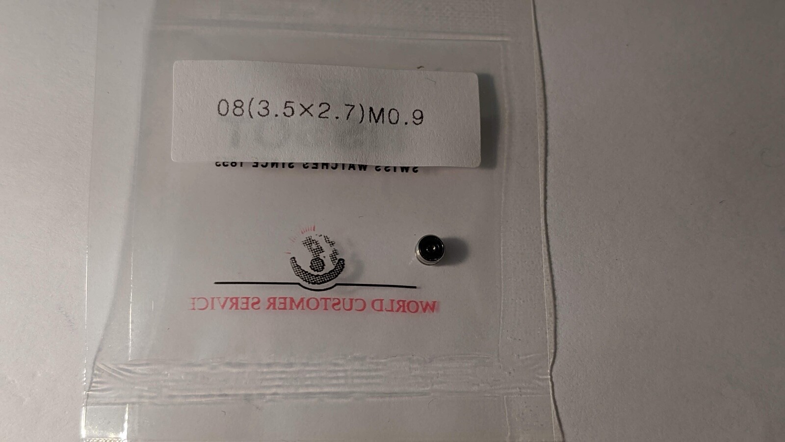 Tissot CROWN White (08) 3.5mmx2.7mm) NEW M0.90 (tap 10)