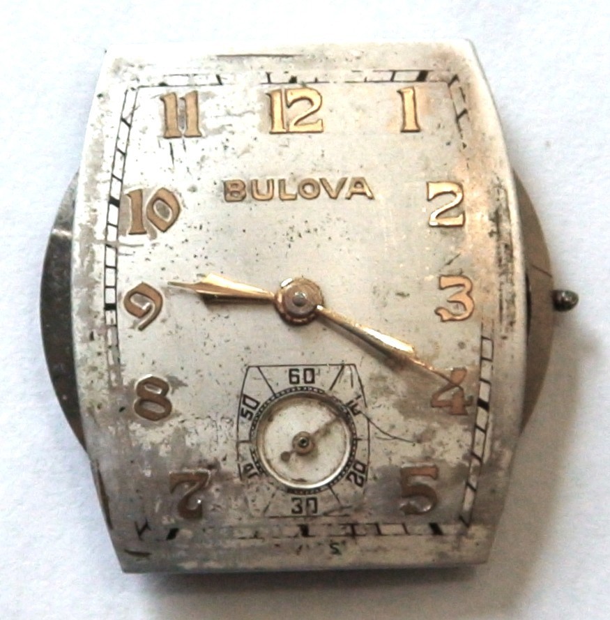 VINTAGE BULOVA 17 JEWELS 10BA SWISS MADE COMPETE WATCH MOVEMEN PARTS OR REPAIR