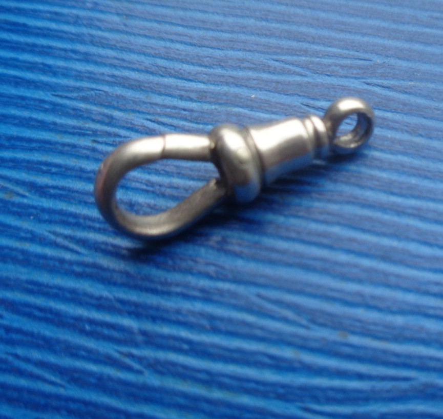 Silver DOG CLIP Fastener Watch Chain etc maker BH Britton & Sons 1.3 gram