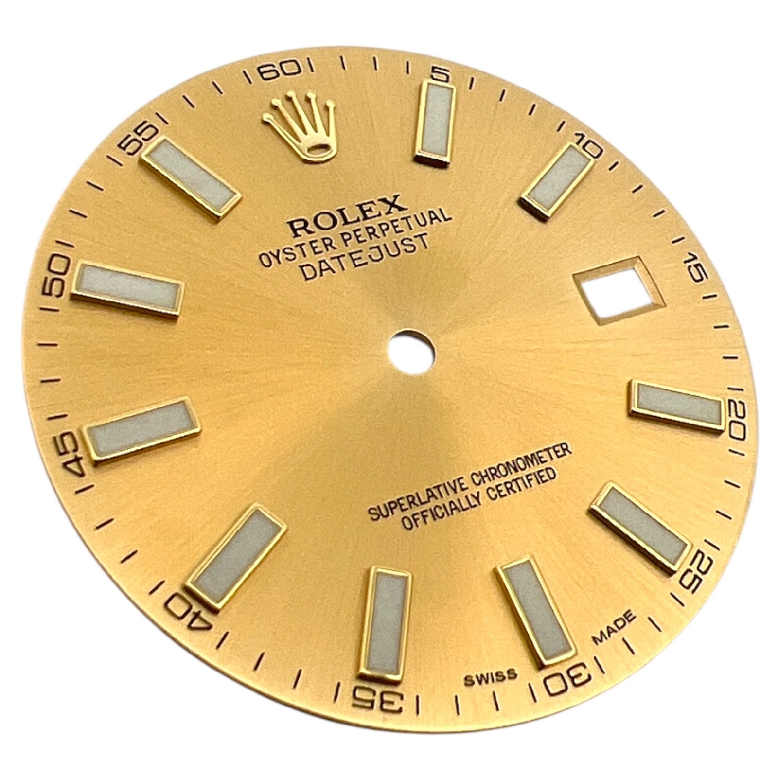 Genuine Rolex Oyster Perpetual Datejust 41mm Dial Champagne Gold 116333