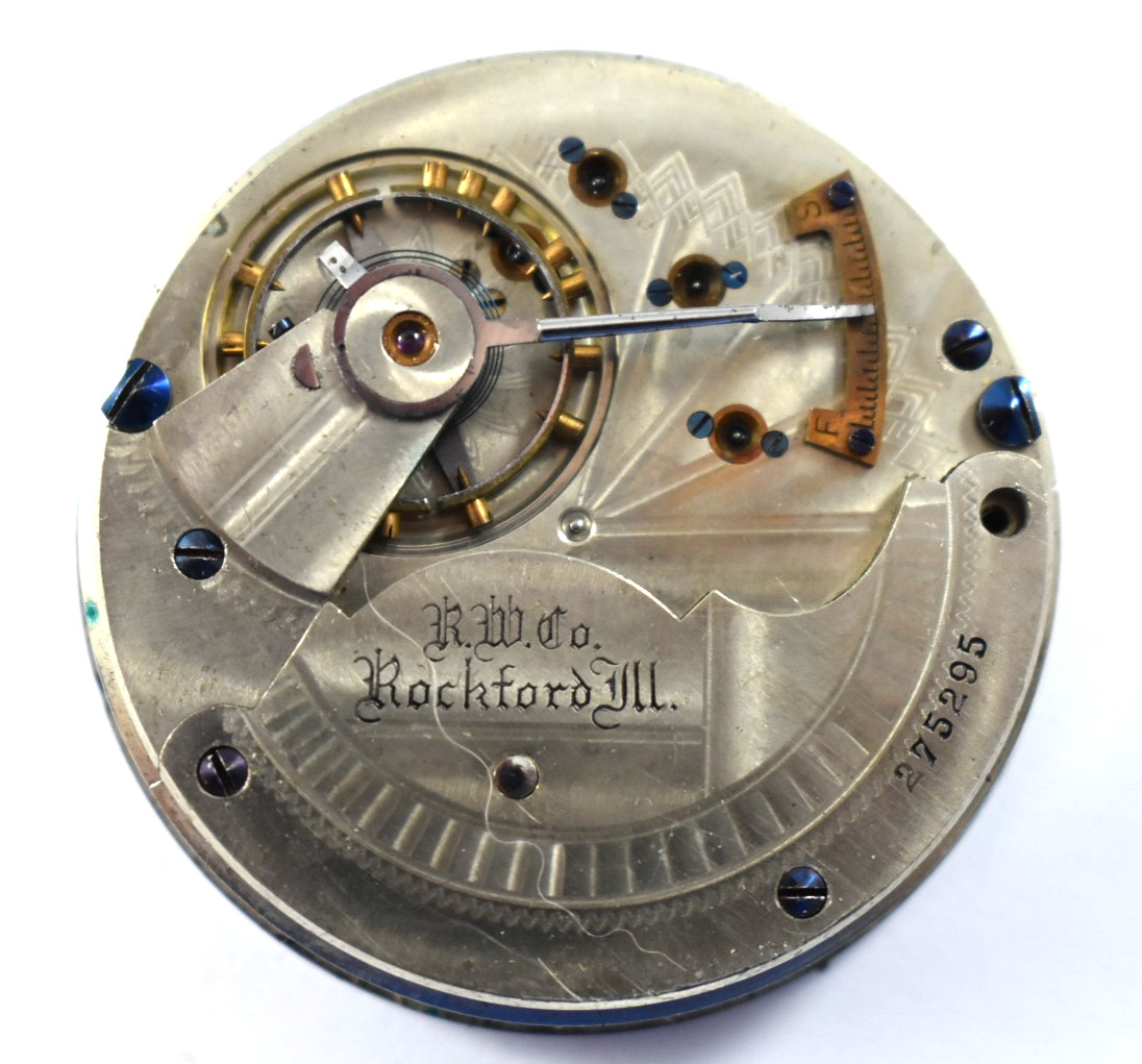 Vintage Rockford Grade 69 18s 11J Hunting Pocket Watch Movement lot.rf