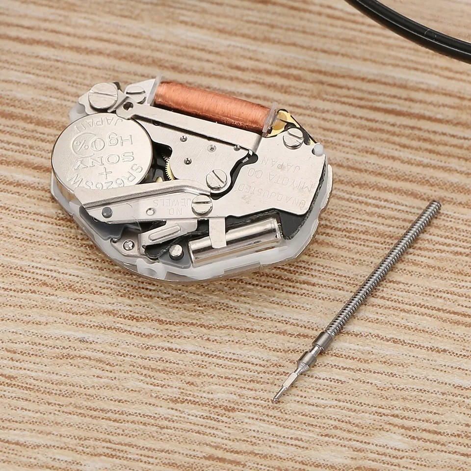 2035 Quartz Movement Three Hand Calendar Watch Repair Metal Gears Tool