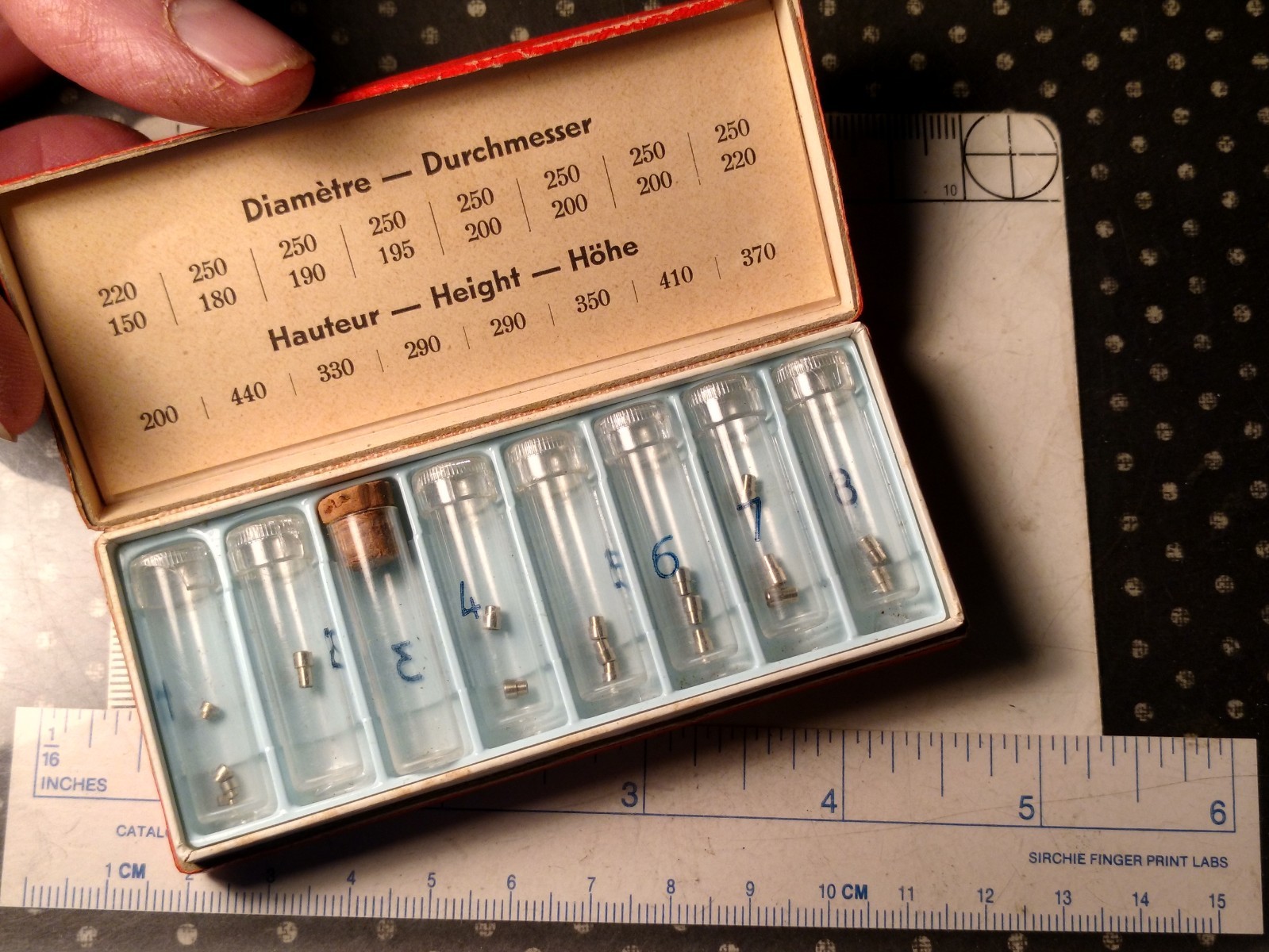 Antique Pocket Watch / Wristwatch Repair Tool: Tubes for Waterproof Cases Kit