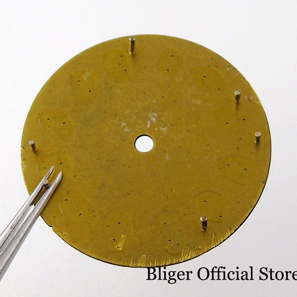 BLIGER Gold Edge 29MM Black Watch Dial Explore fit NH35A NH36A MINGZHU MIYOTA